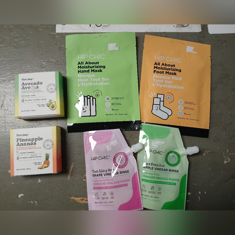 HIP CHIC X FOOD STORY  SELF CARE BUNDLE 6 PC